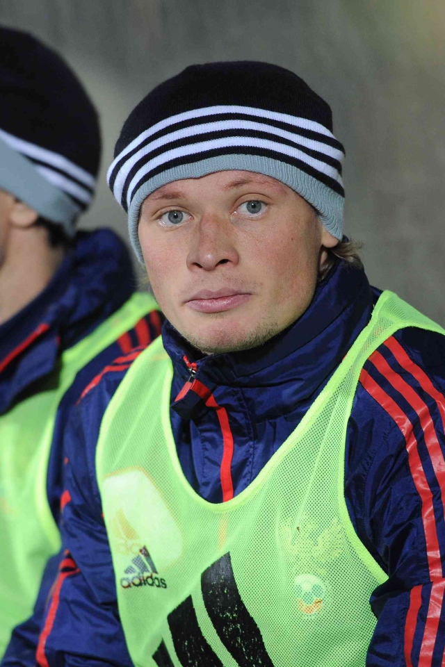 Защитник Спартака Евгений Макеев