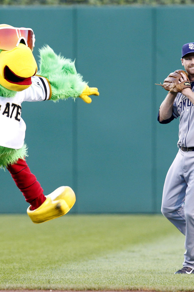 Символ бейсбольной команды с игроком