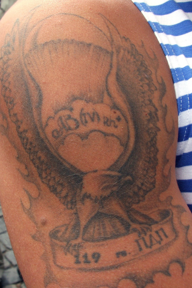 Тату у десантника