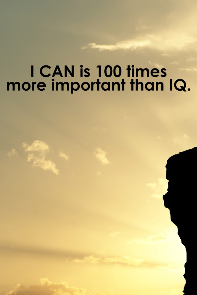 То что я могу, в 100 раз лучше Айкью