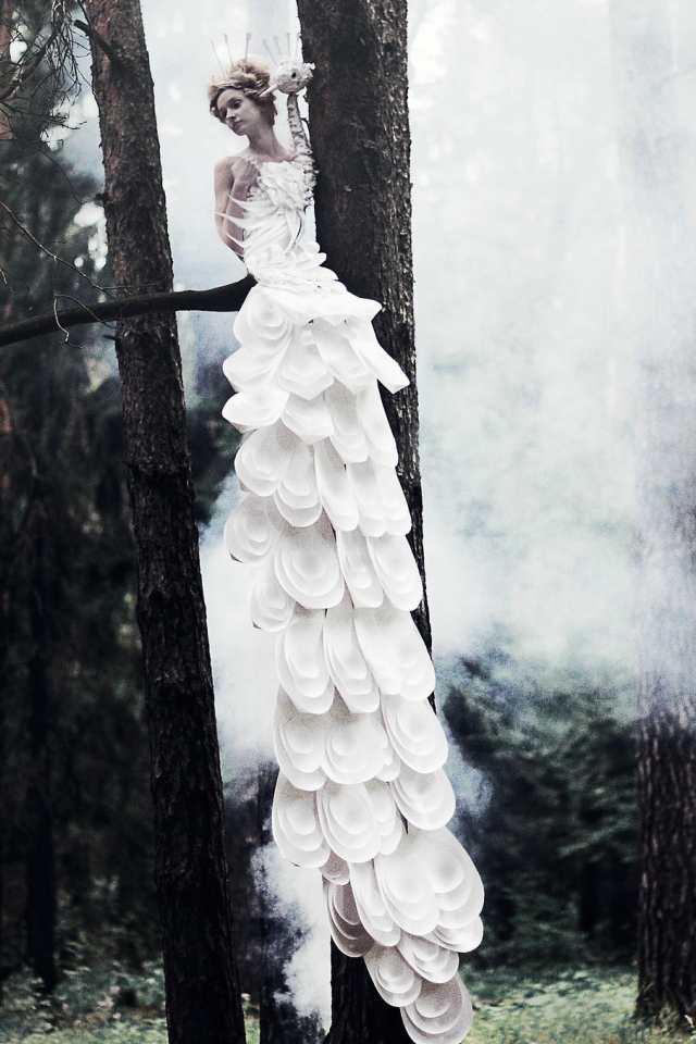 Фотография Девушка на дереве