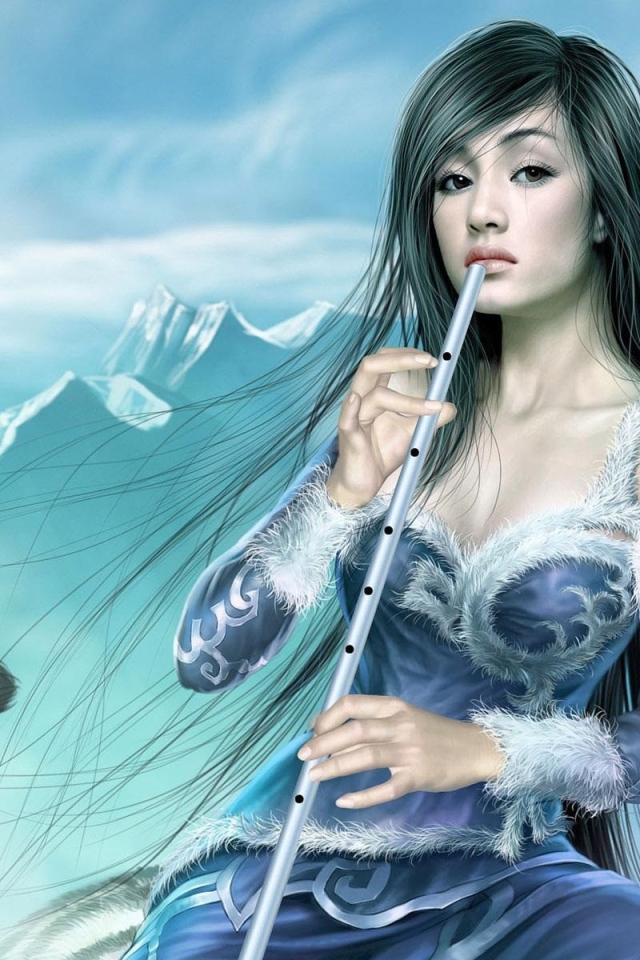 Девушка с флейтой