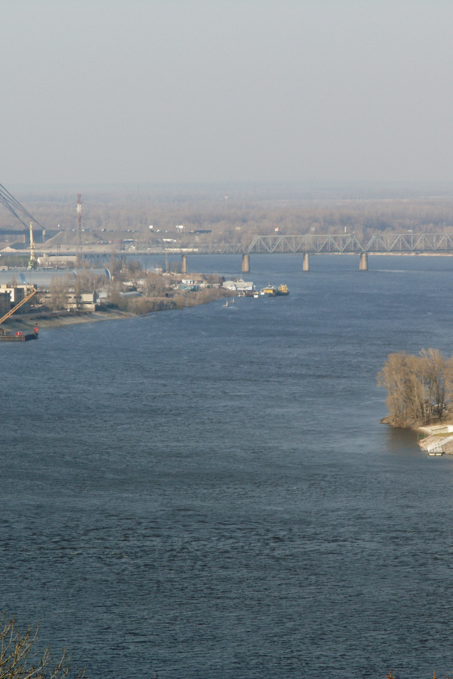Вид на Днепр в Киеве
