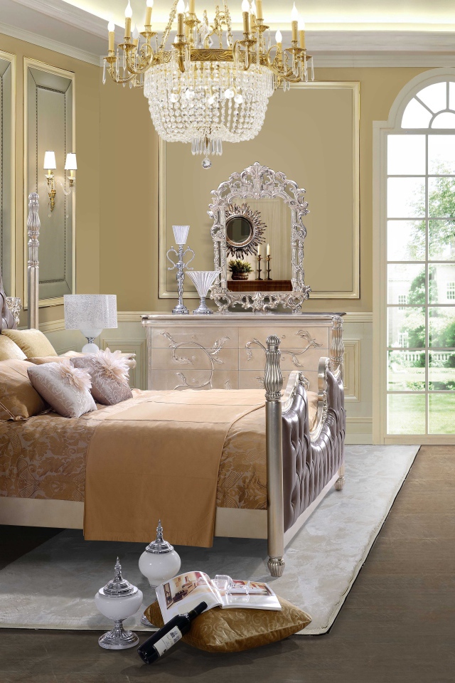 Окно до пола в спальне