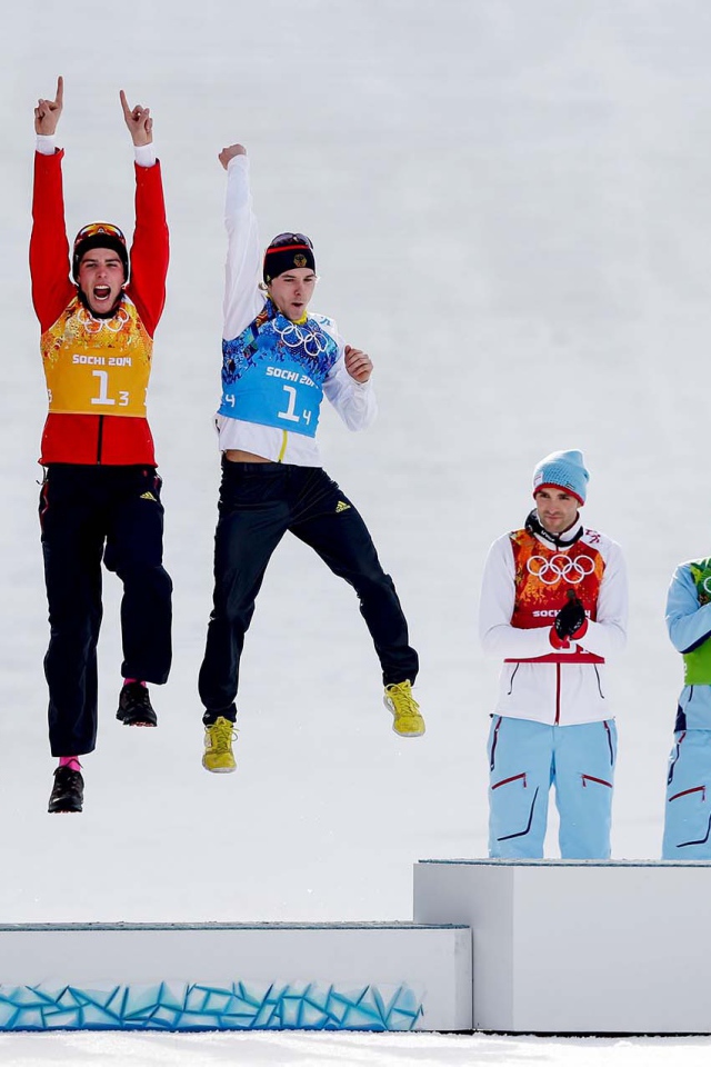 Обладатель серебряной медали в дисциплине лыжное двоеборье Йоханнес Ридзек из Германии