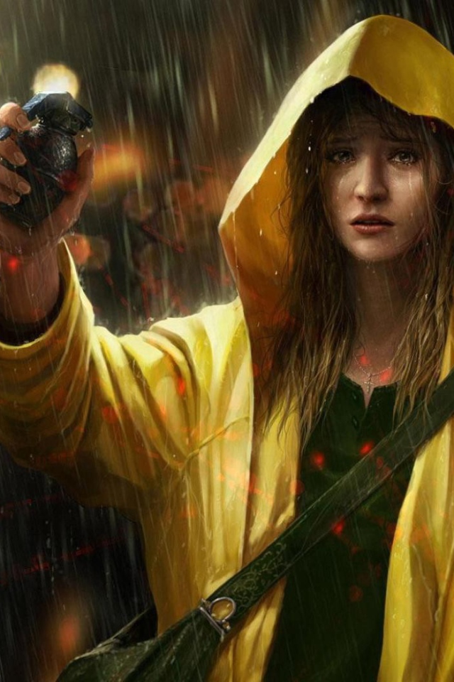 Девушка с гранатой