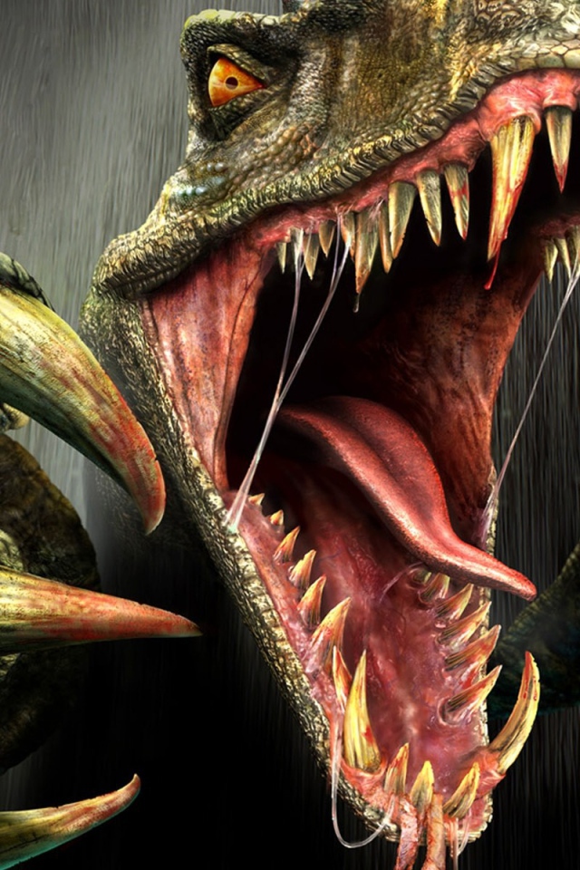 Зубастая пасть динозавра