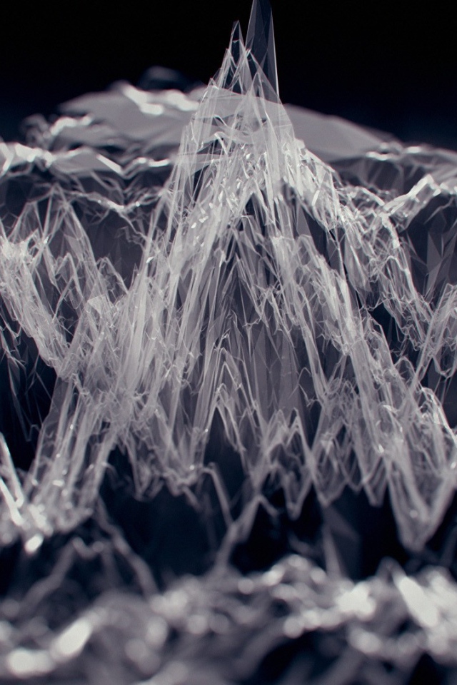 3Д модель горной местности