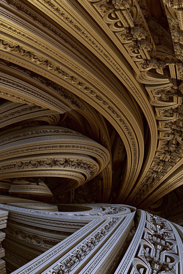 Абстрактные орнаменты в виде резьбы