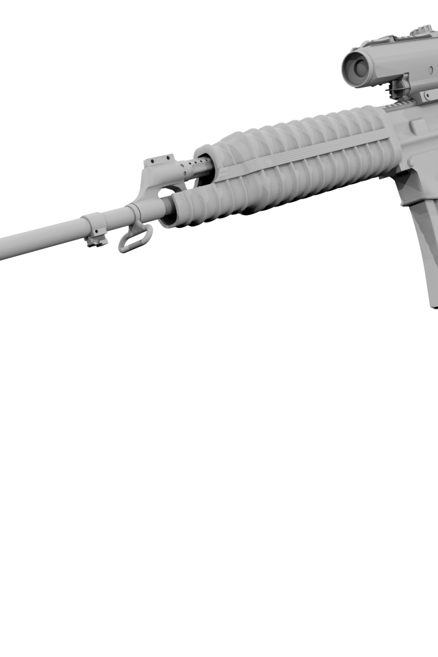 Штурмовая винтовка, 3Д модель