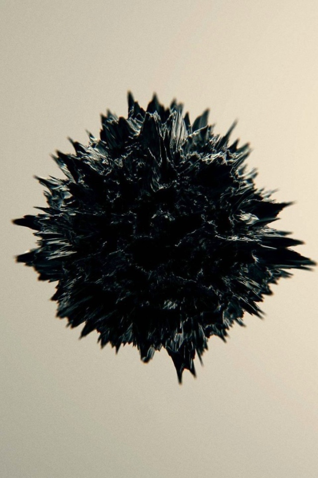 Черный абстрактный сгусток