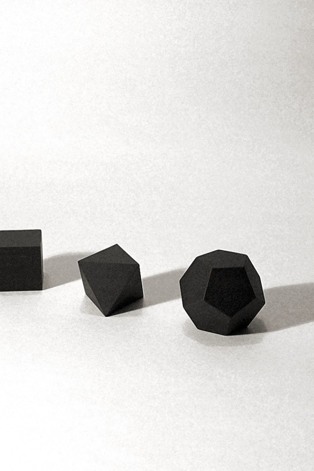 Черные геометрические фигуры