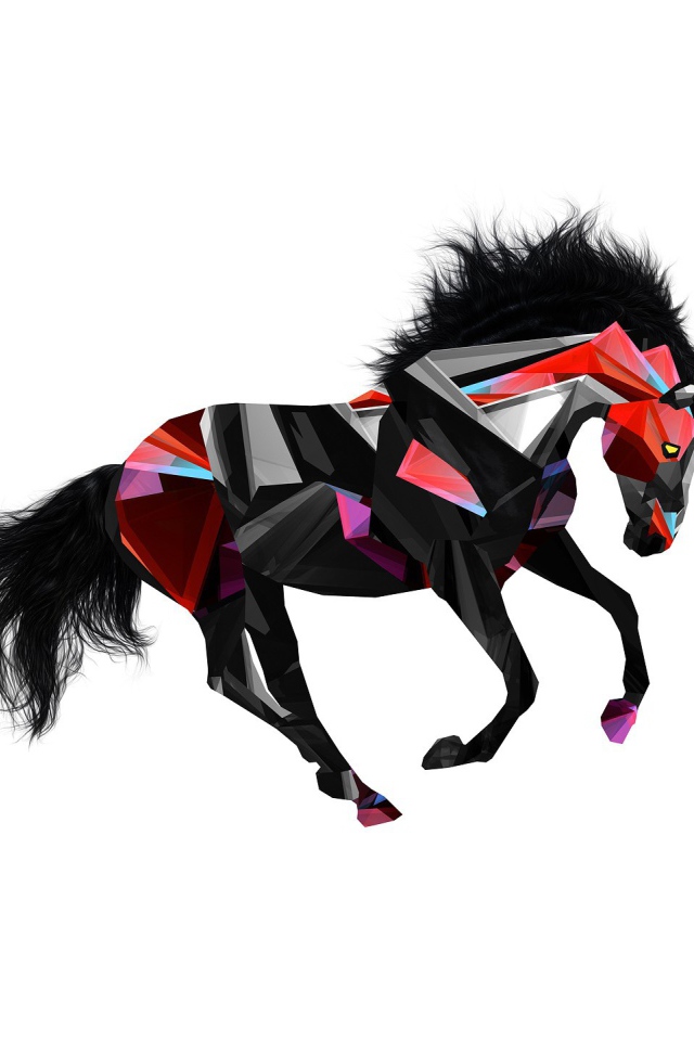 Черный конь, 3-Д графика