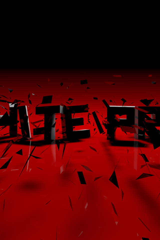 Черные буквы, 3Д модель