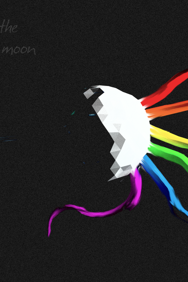 Шар с радужными щупальцами, 3Д графика