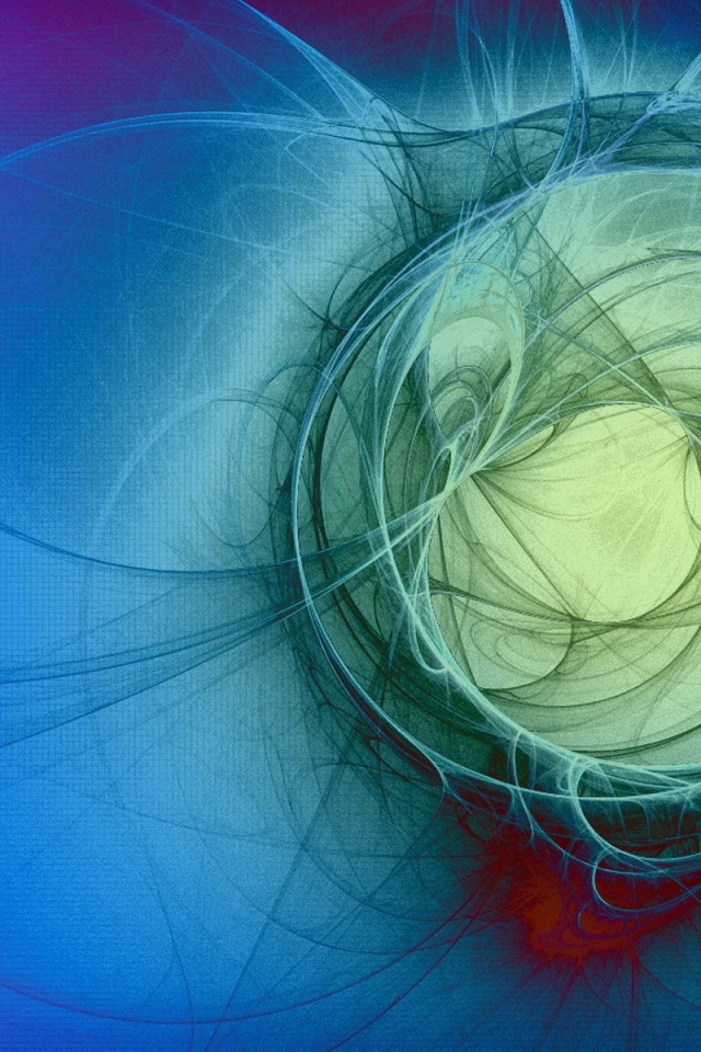 Круг абстрактных линий