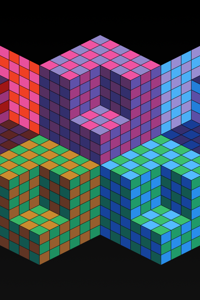 Кубические олимпийские кольца