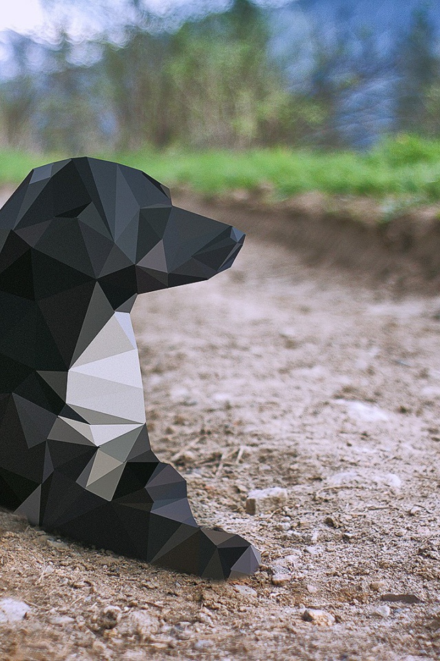 Кубическая черная собака