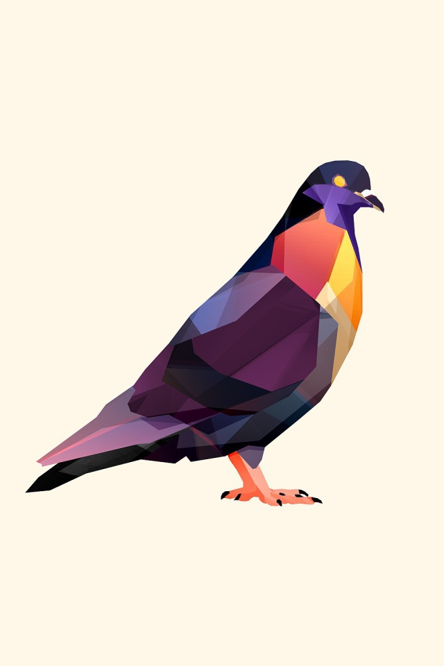 Голубь, 3-Д графика