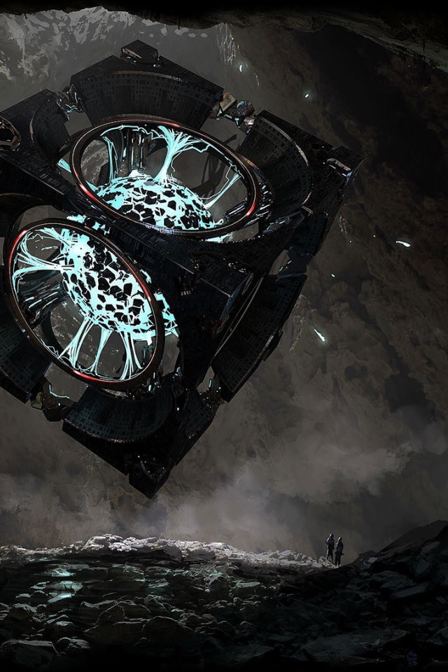 Энергетический куб в пещере