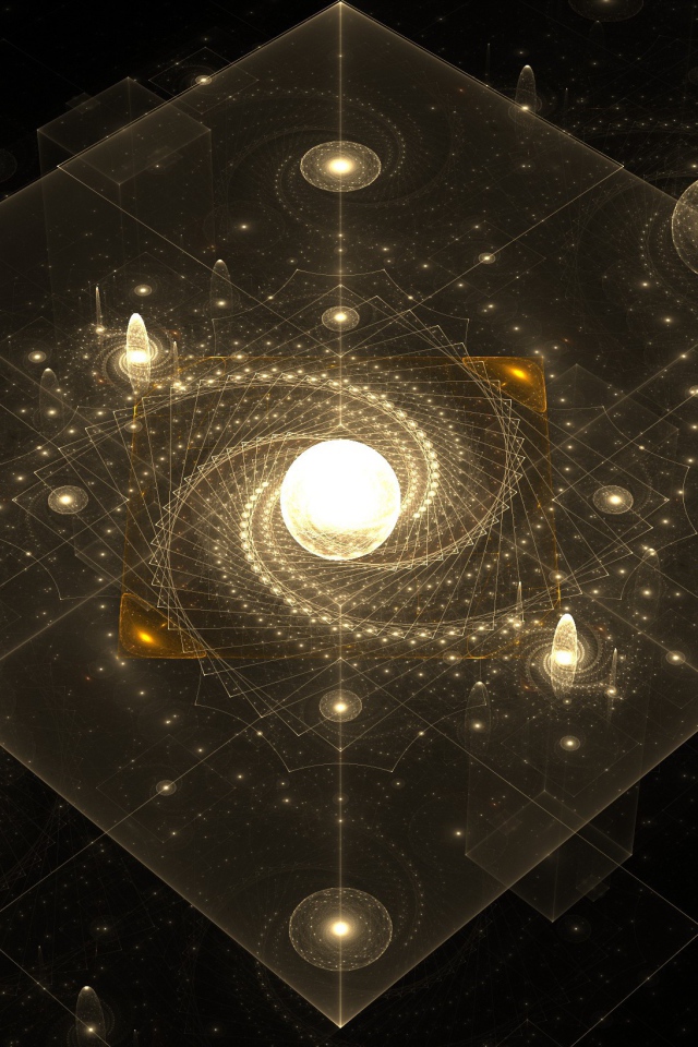 Галактика в прозрачном кубе