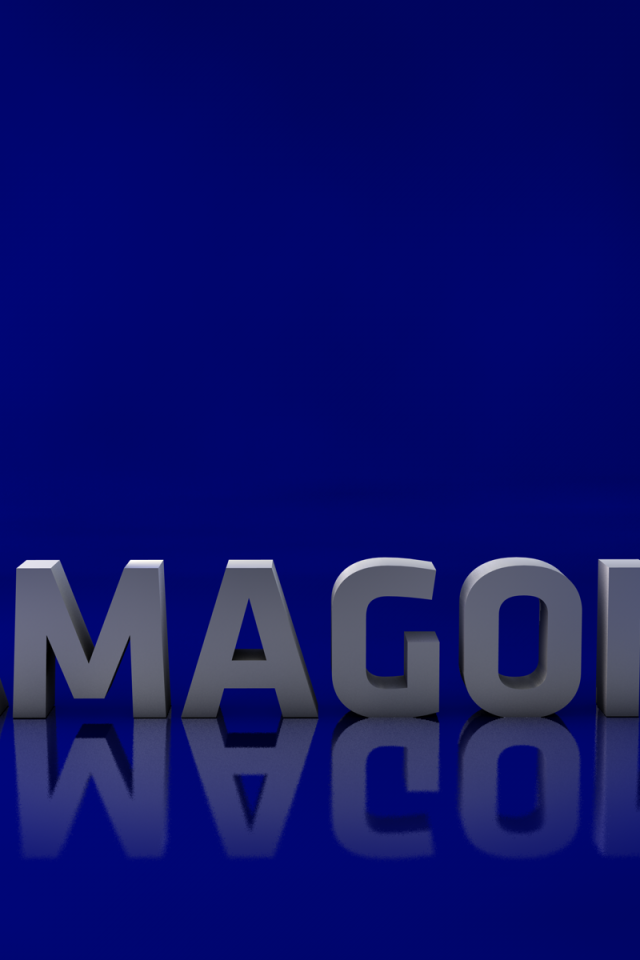 Серые буквы на голубом фоне, 3Д модель