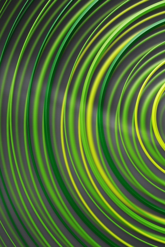 Зеленые круги на сером фоне, геометрия