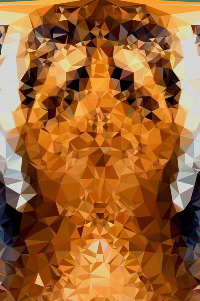 Морда тигра в 3Д графике