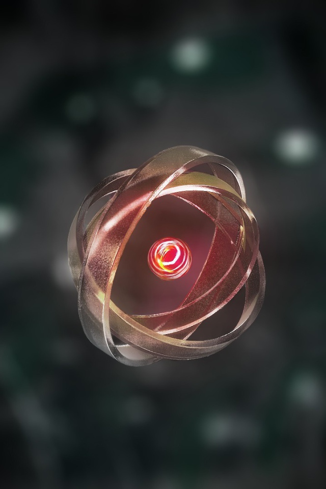 Один атом в 3Д