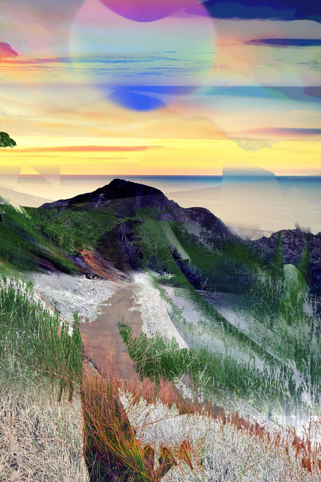 Психоделический морской пейзаж