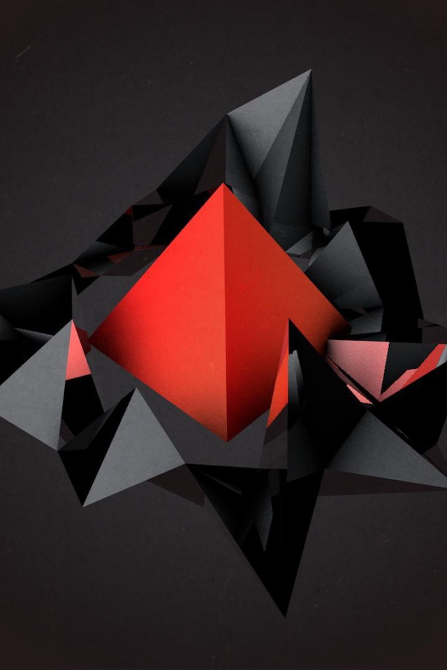 Пирамида красного цвета