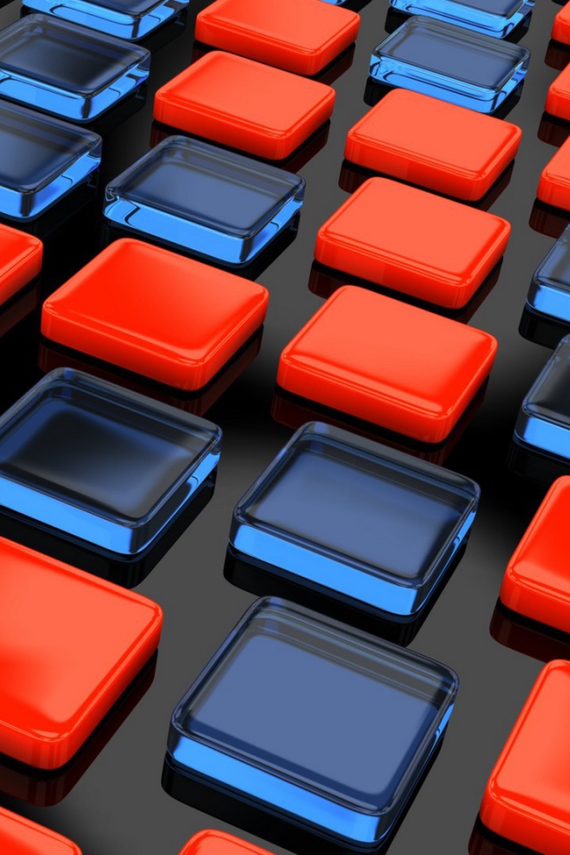 Красные и прозрачные квадраты