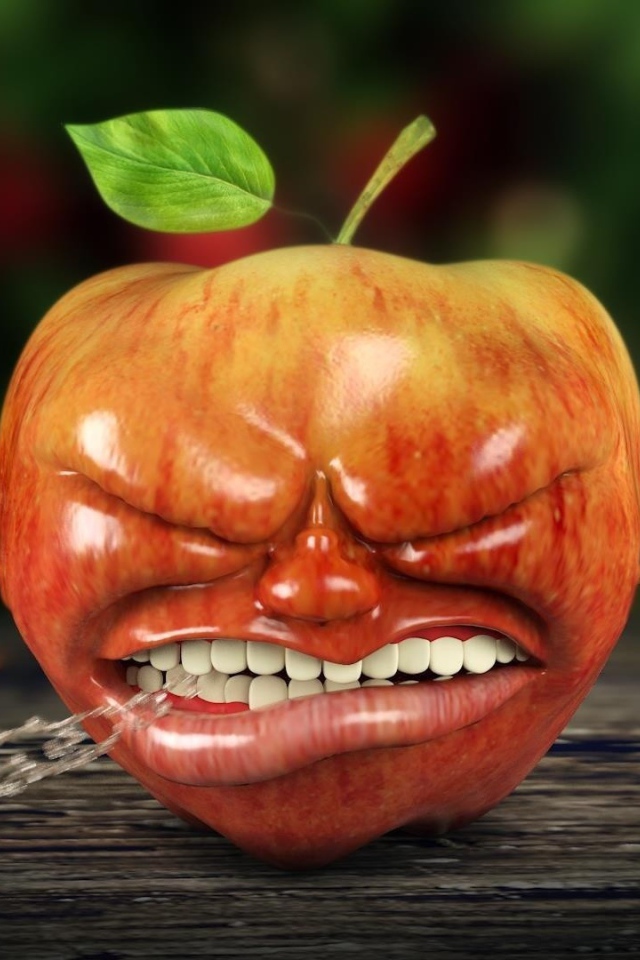 Грустное яблоко, 3Д модель