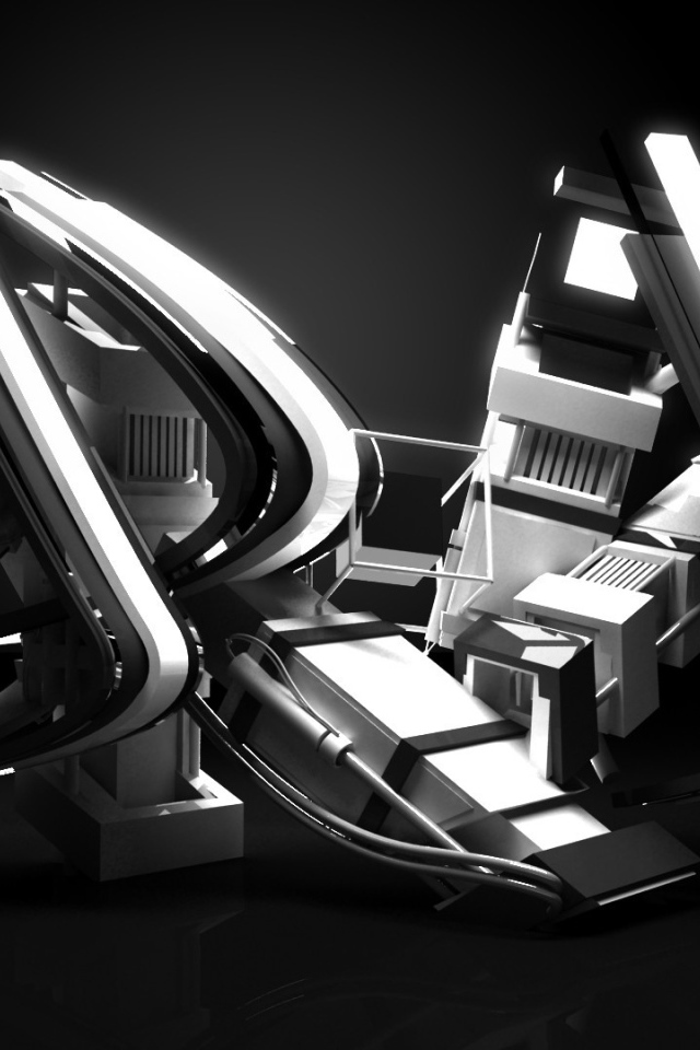 Серебряная 3Д структура