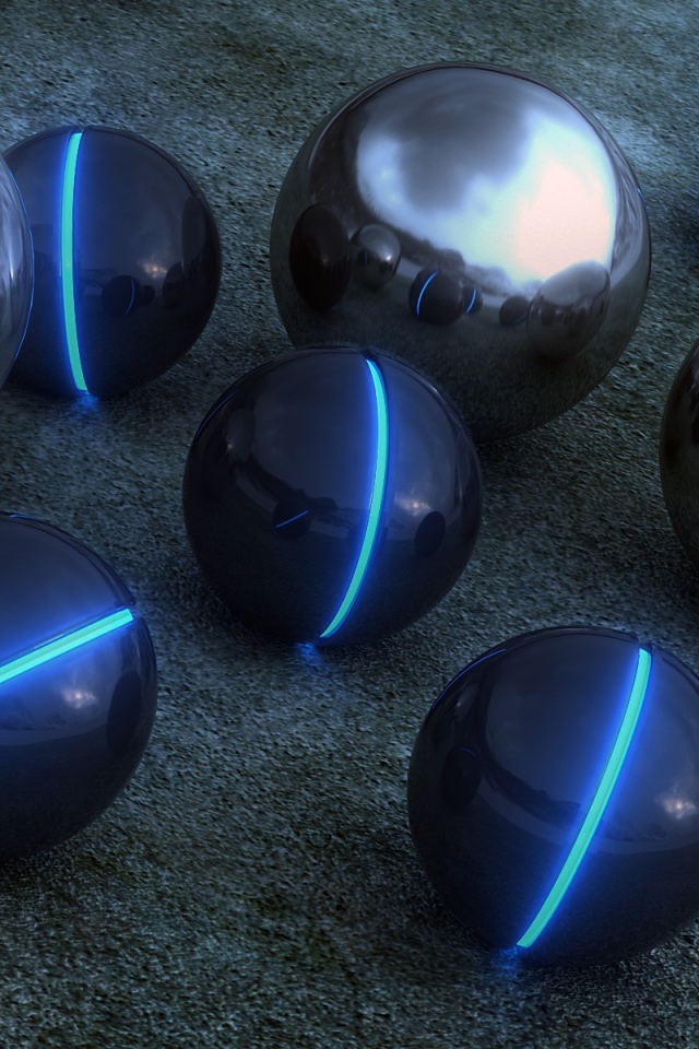 Сферы отражаются друг в друге