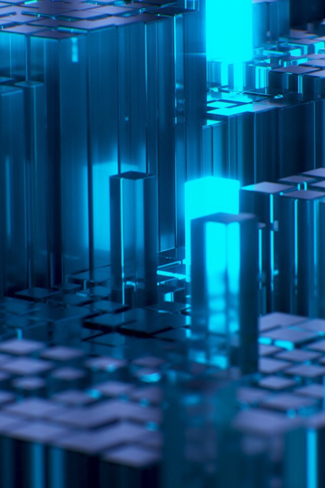 Структура из стеклянных брусков