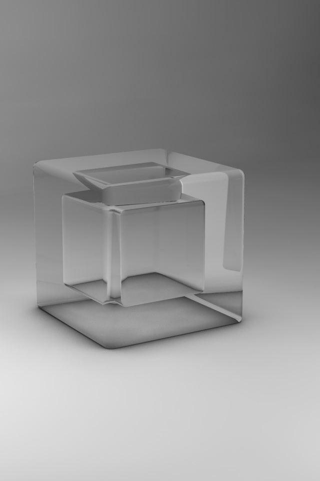 Прозрачный куб 3Д