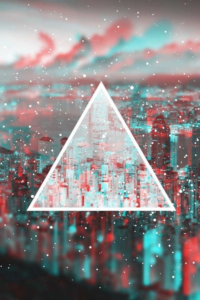 Треугольник на 3Д фоне