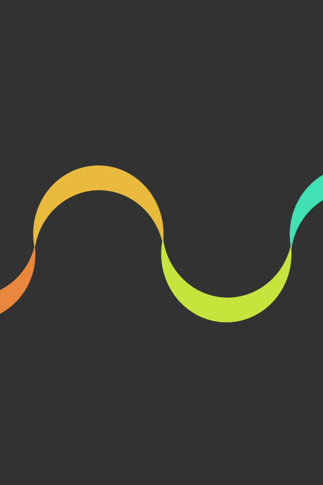 Волнистая разноцветная лента