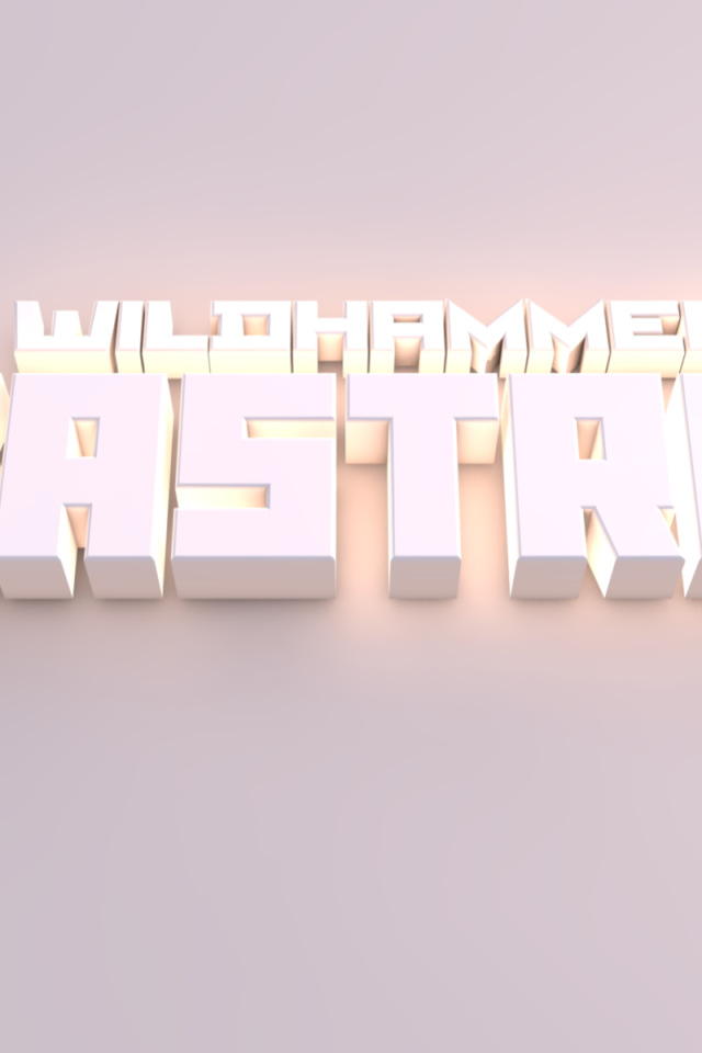 Белые буквы на розовом фоне, 3Д модель