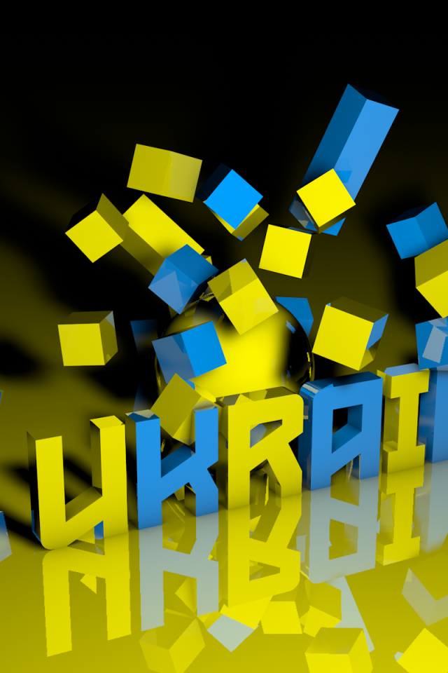 Слово из кубиков Украина