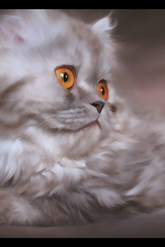 Серебристый  котенок