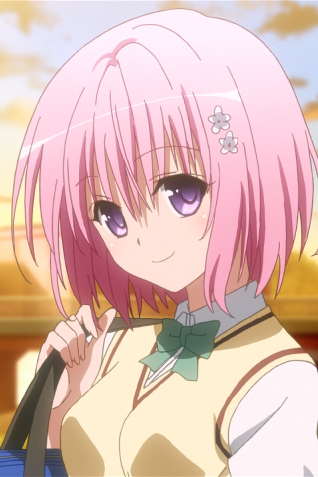Девушка с розовыми волосами в аниме Любовь и прочие неприятности