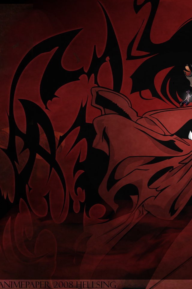 Алукард из аниме Hellsing