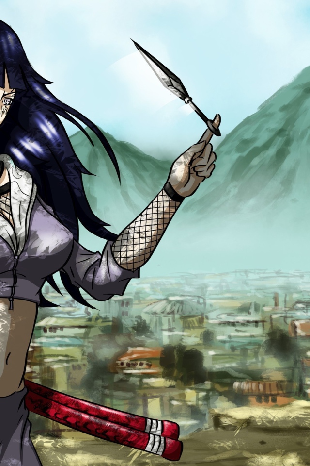 Девушка аниме Hyuuga Hinata