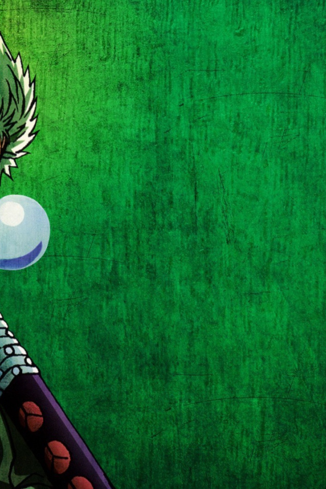 Аниме Большой куш, зеленый фон