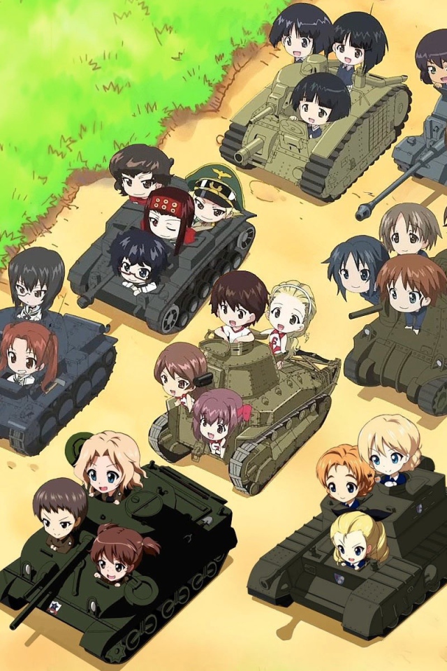 Герои аниме в танках