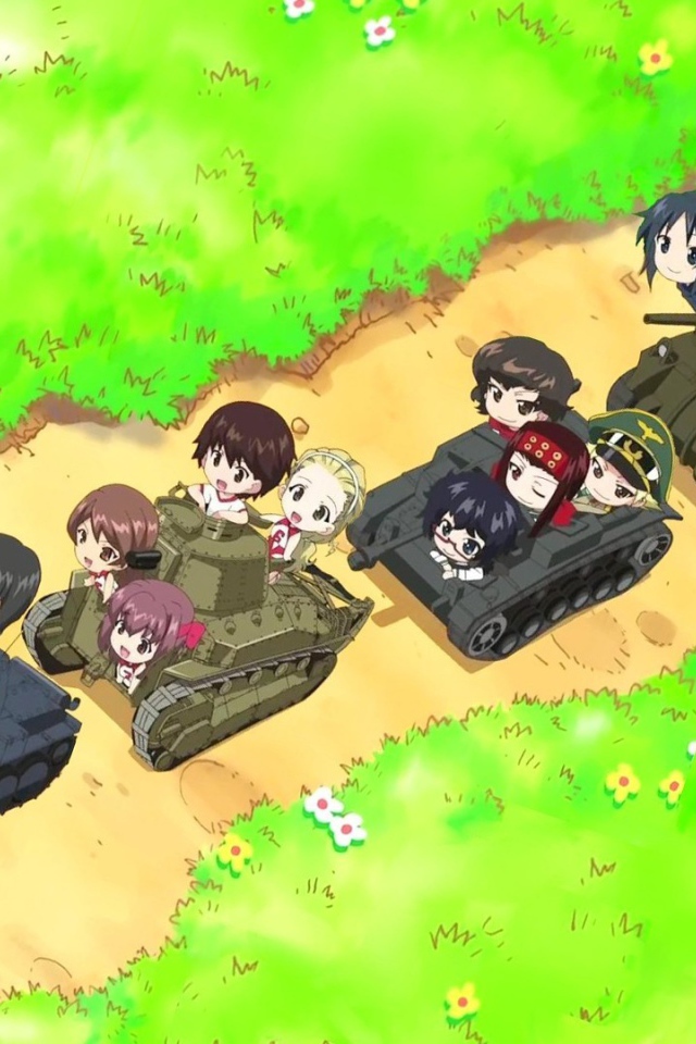 Герои аниме на танках