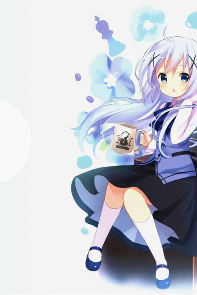 Девочка аниме Кафуо Чино