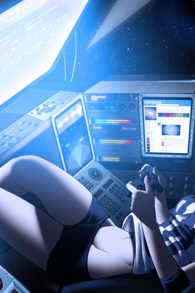 Девушка космонавт аниме